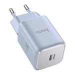 hoco N43 Vista PD30W Single Port Type-C Charger, EU Plug(Blue)