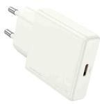 hoco N44 Biscuit PD30W Single Port Type-C Charger, EU Plug(White)