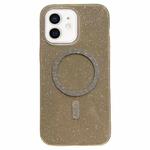 For iPhone 11 Glitter MagSafe Magnetic TPU Phone Case(Gold)
