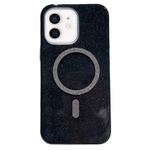 For iPhone 11 Glitter MagSafe Magnetic TPU Phone Case(Black)