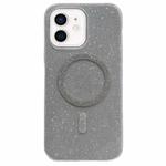 For iPhone 11 Glitter MagSafe Magnetic TPU Phone Case(Silver)