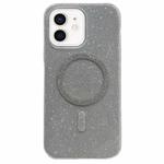 For iPhone 12 Glitter MagSafe Magnetic TPU Phone Case(Silver)
