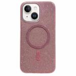 For iPhone 14 Glitter MagSafe Magnetic TPU Phone Case(Pink)