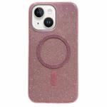 For iPhone 14 Plus Glitter MagSafe Magnetic TPU Phone Case(Pink)