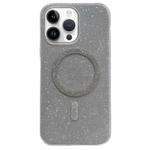 For iPhone 14 Pro Glitter MagSafe Magnetic TPU Phone Case(Silver)