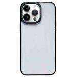 For iPhone 14 Pro 2 in 1 Acrylic Transparent Shockproof Phone Case(Black)