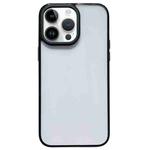 For iPhone 14 Pro Max 2 in 1 Acrylic Transparent Shockproof Phone Case(Black)