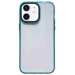 For iPhone 12 2 in 1 Acrylic Transparent Shockproof Phone Case(Green)