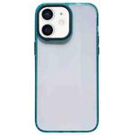 For iPhone 12 Pro Max 2 in 1 Acrylic Transparent Shockproof Phone Case(Green)