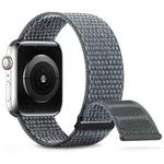 For Apple Watch Series 9 45mm Dual Hook and Loop Nylon Watch Band(Grey)