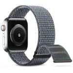 For Apple Watch SE 2022 40mm Dual Hook and Loop Nylon Watch Band(Grey)