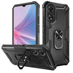 For OPPO A78 5G/A58 5G Warship Armor 2 in 1 Shockproof Phone Case(Black)