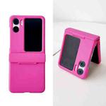 For OPPO Find N2 Flip Skin Feel PC Full Coverage Shockproof Phone Case(Rose Red)