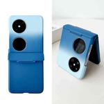 For Huawei Pocket 2 Skin Feel PC Full Coverage Shockproof Phone Case(Dark Blue+Light Blue)