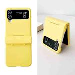 For Samsung Galaxy Z Flip4 5G Skin Feel PC Full Coverage Shockproof Phone Case(Yellow)