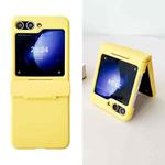 For Samsung Galaxy Z Flip5 5G Skin Feel PC Full Coverage Shockproof Phone Case(Yellow)