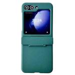 For Samsung Galaxy Z Flip6 Skin Feel PC Full Coverage Shockproof Phone Case(Dark Green)