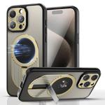 For iPhone 15 Pro Heat Dissipation Aromatherapy Holder Phone Case(Gold)