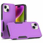 For iPhone 15 2 in 1 PC + TPU Phone Case(Purple)