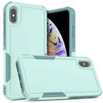 For iPhone XS Max 2 in 1 PC + TPU Phone Case(Light Green)