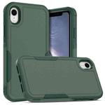 For iPhone XR 2 in 1 PC + TPU Phone Case(Dark Green)
