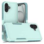 For iPhone 16 Plus 2 in 1 PC + TPU Phone Case(Light Green)