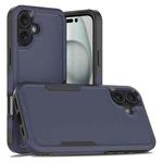 For iPhone 16 Plus 2 in 1 PC + TPU Phone Case(Dark Blue)