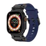 For Apple Watch Ultra 49mm Explorer TPU Watch Band(Black Blue)