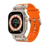 For Apple Watch Ultra 49mm Explorer TPU Watch Band(Titanium Orange)