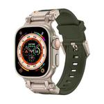 For Apple Watch Ultra 49mm Explorer TPU Watch Band(Titanium Green)