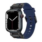 For Apple Watch Series 2 42mm Explorer TPU Watch Band(Black Blue)