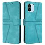 For Xiaomi Redmi A1 Triangle Solid Color Leather Phone Case(Green)