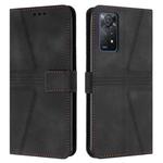 For Redmi Note 11 Pro 5G/4G Global Triangle Solid Color Leather Phone Case(Black)