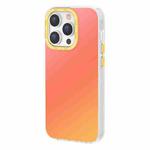 For iPhone 14 Pro TGVIS Grace Series Gradient Color Phone Case(Sunrise Orange)