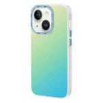 For iPhone 14 Plus TGVIS Grace Series Gradient Color Phone Case(Beach Gold)