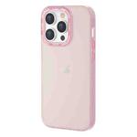 For iPhone 14 Pro TGVIS Grace Series Transparent Color Phone Case(Pink)