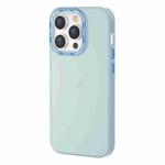 For iPhone 14 Pro TGVIS Grace Series Transparent Color Phone Case(Light Blue)