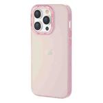 For iPhone 14 Pro Max TGVIS Grace Series Transparent Color Phone Case(Pink)