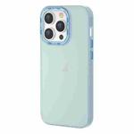 For iPhone 14 Pro Max TGVIS Grace Series Transparent Color Phone Case(Light Blue)