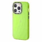 For iPhone 14 Pro Max TGVIS Grace Series Transparent Color Phone Case(Fluorescent Green)