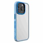 For iPhone 14 Pro Max TGVIS Vibrant Series Fashion Frame Phone Case(Blue)