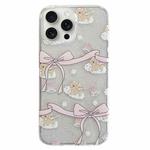 For iPhone 15 Pro Double Sided IMD Full Coverage TPU Phone Case(Bow Cake Cloud Puppy)