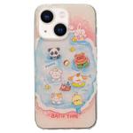 For iPhone 14 Double Sided IMD Full Coverage TPU Phone Case(Multiple Animal Avatars)