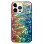 For iPhone 14 Pro Double Sided IMD Full Coverage TPU Phone Case(Green Halo Ripple)