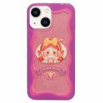 For iPhone 13 Double Sided IMD Full Coverage TPU Phone Case(Bow Headscarf Girl)