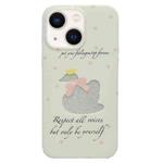 For iPhone 13 Double Sided IMD Full Coverage TPU Phone Case(Hollow Bow Swan)