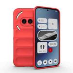 For Nothing Phone 2a Magic Shield TPU + Flannel Phone Case(Red)