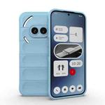 For Nothing Phone 2a Magic Shield TPU + Flannel Phone Case(Light Blue)