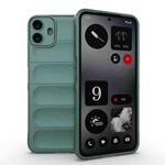 For Nothing CMF Phone 1 Magic Shield TPU + Flannel Phone Case(Dark Green)