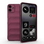 For Nothing CMF Phone 1 Magic Shield TPU + Flannel Phone Case(Wine Red)